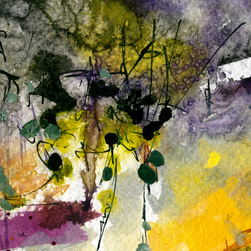 Breide Ginette Fine Art Organic par Ginette Callaway - reproduction, H 20 po x l 20 po, Non, Toile tendue