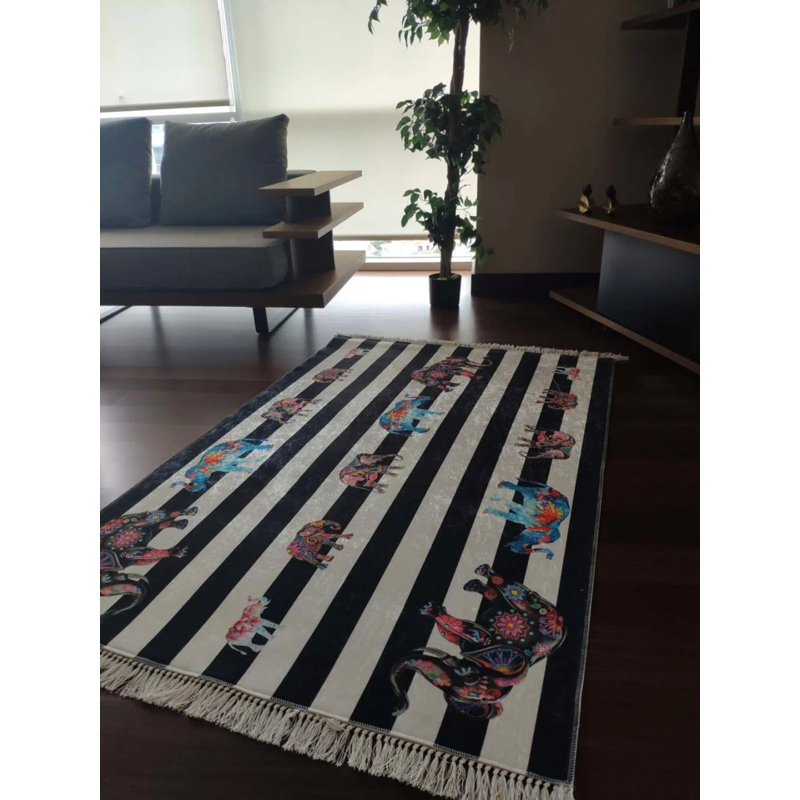 Tapis Masanao avec envers antidérapant, Tapis de couloir 2 pi 7 po x 11 pi 6 po