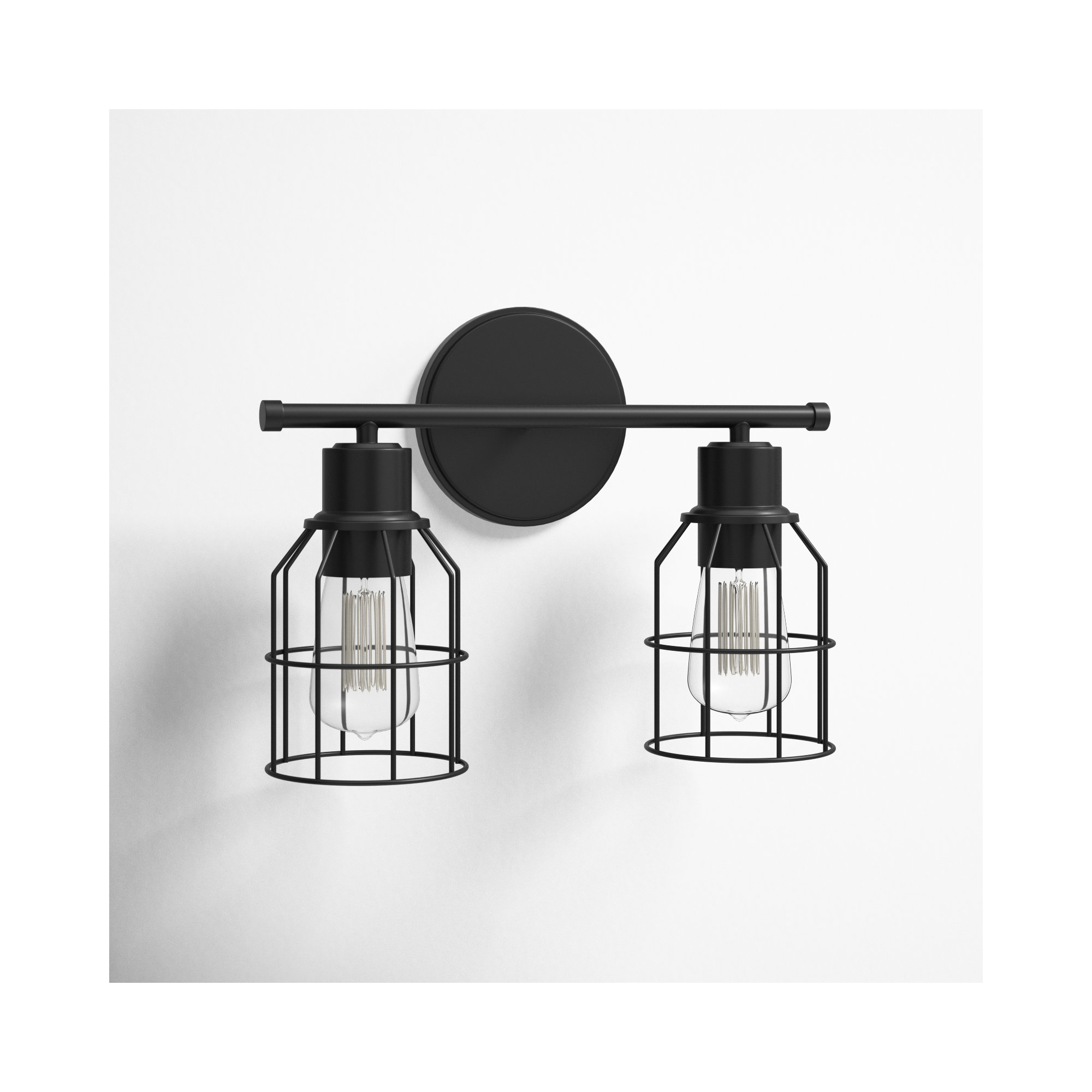 2 Light Dimmable Vanity Light, Oil Rubbed Bronze