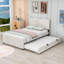  Lit plateforme en velours avec lit gigogne Cohan-106915724