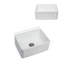 Évier de petite ferme - évier de cuisine 24 po x 18 po x 10 po à cuve simple en céramique à cuve simple réversible