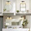 Luminaire de salle de bain à 2 lumières à intensité variable avec abat-jour en verre blanc-73134978-73135007-73134976
