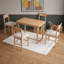 Ensemble de salle à manger 5 pièces avec chaises à hauteur de comptoir et 4 chaises