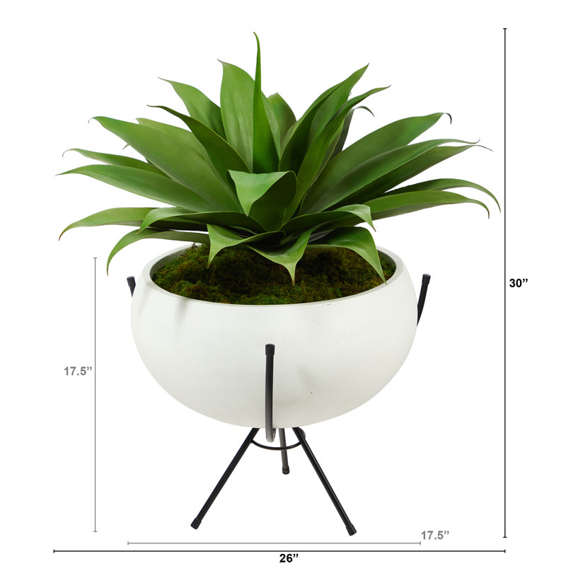 Plante grasse artificielle 30 po en pot
