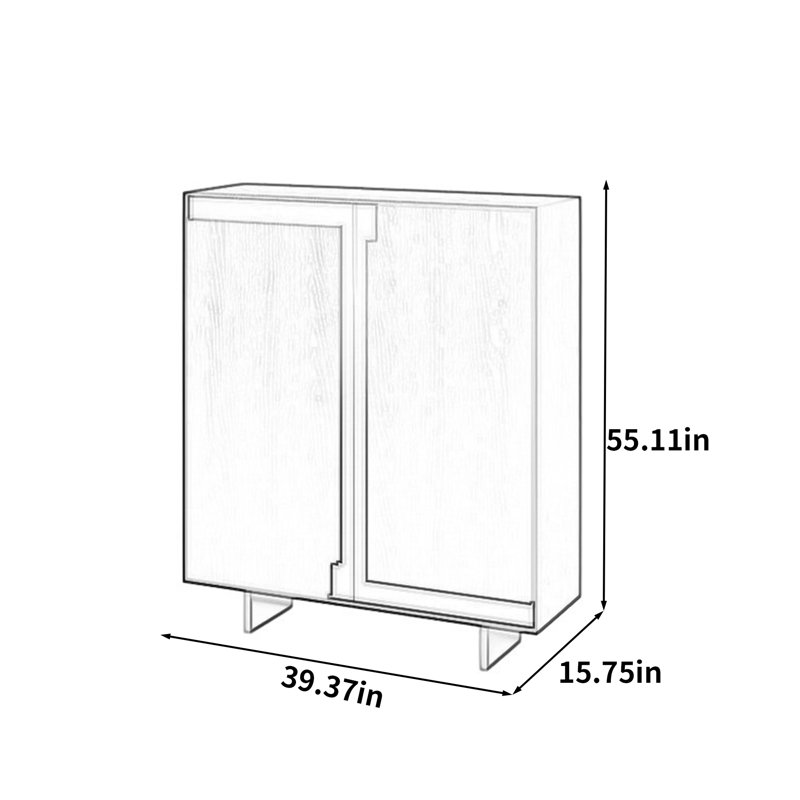 Armoire d'appoint moderne et minimaliste