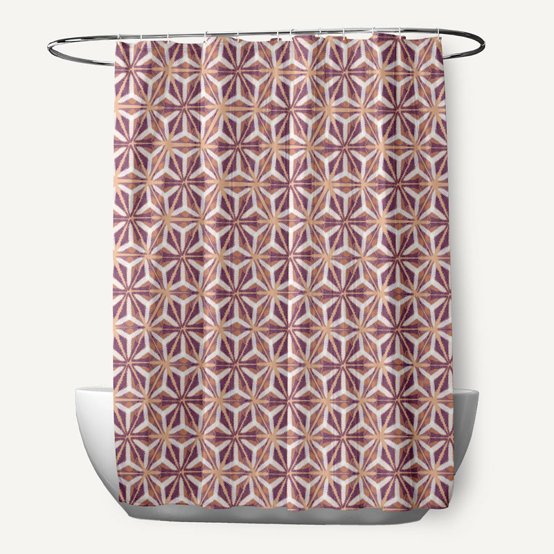 Rideau de douche simple Floral, Gris