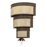 18" Wide Rope Trimmed Cilindro Wall Sconce
