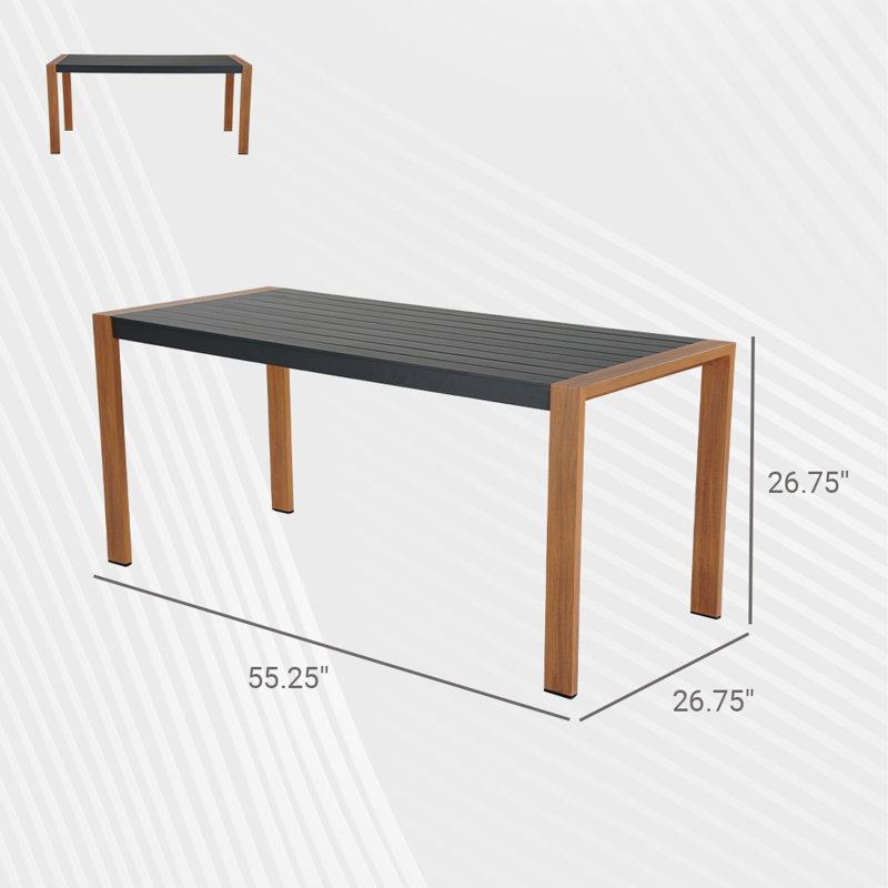 All Steel Dining Table