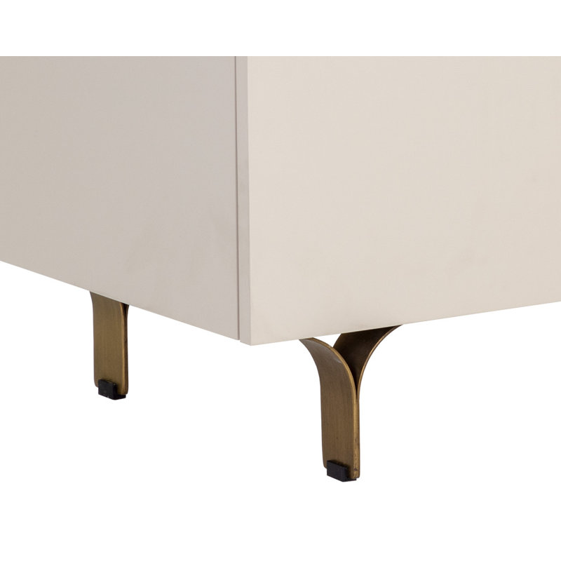 Mithush 2 - Drawer Nightstand, Cream