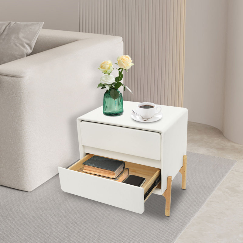 19.68" 2 Drawer Nightstand