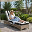 Coussin de chaise longue d'extérieur avec coussin et poche de l 26,5 po x P 80 po x H 6 po-2081331270-2094618450