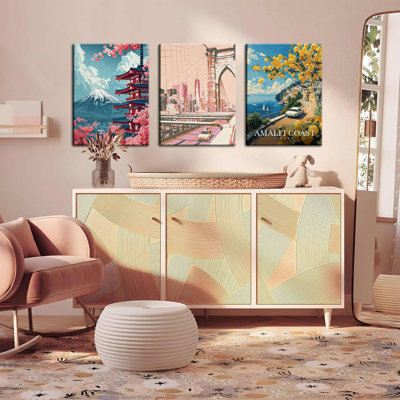 3 Piece Wrapped Canvas Print