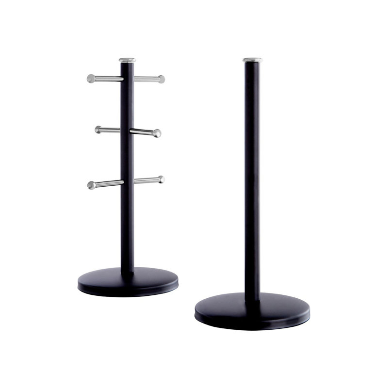 Metal Paper Towel Holder, Black