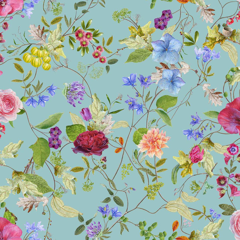 Hudson 10m x 52cm Matte Wallpaper Roll, Mint Green
