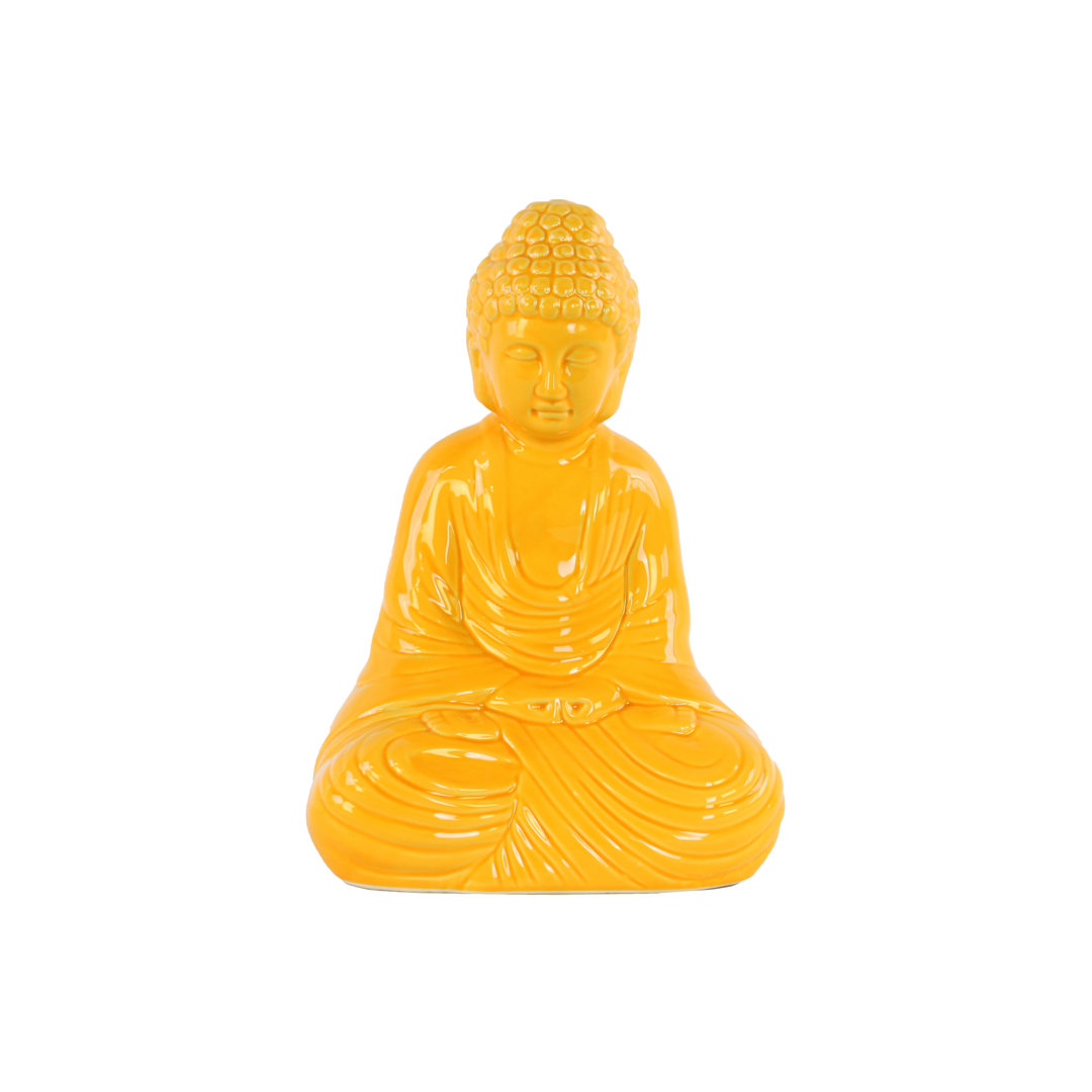 Tillis Ceramic Meditating Buddha Figurine World Menagerie 