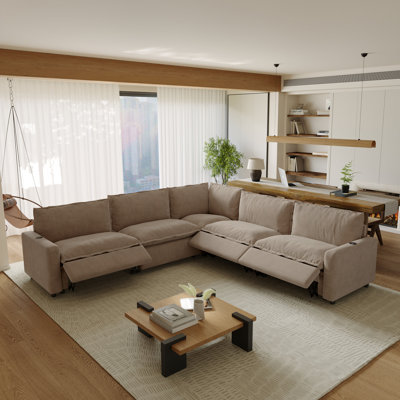 Canapé modulaire inclinable en V 5 pièces Moncada