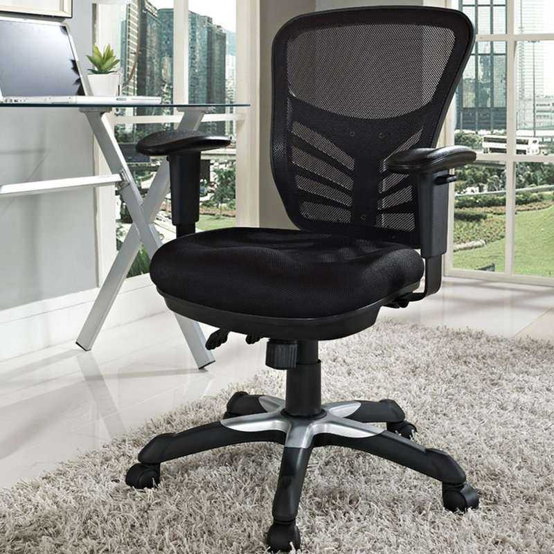 Modway Articulate Mesh Office Chair, Black