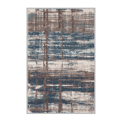 Premium Woven Area Rug (1.6 x 2.6 Feet), 100% Polyester, 0.3 in Pile Height | Antibacterial, Non-Slip PVC Dot Underside | Machine Washable, 3D Digital Print | Ideal for Living Room, Bedroom & Entryway Decor