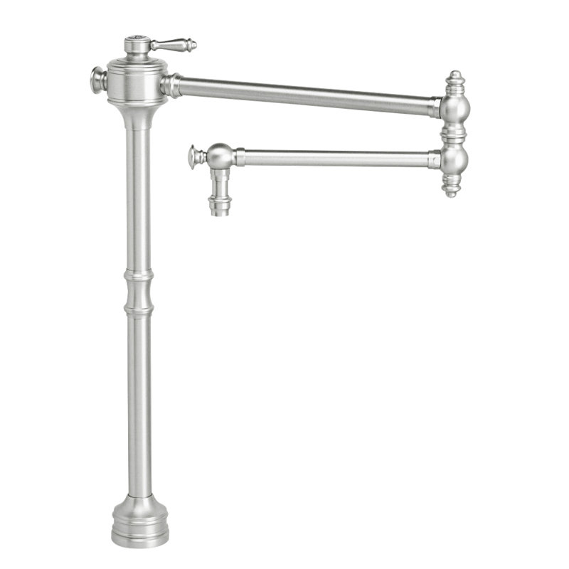 Traditional Counter Mounted Potfiller - Lever Handle, Chrome