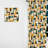 Abstract Taupe Blockchain Blocks - Modern Velvet Curtain - Room Darkening - 1 Panel-107563035