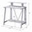 Antique White& Black Finish Writing Desk-1154593096