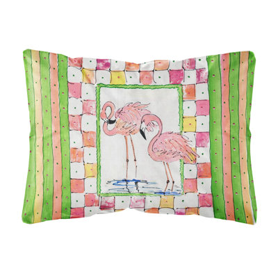 Flamingo Indoor/Outdoor Throw Pillow