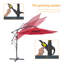 Parasol de patio décalé 10 pi-66442320