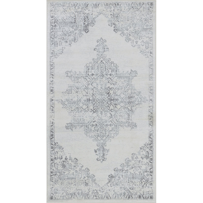 Amelie Grey/Off-White Rug, Rectangle 80 x 150cm