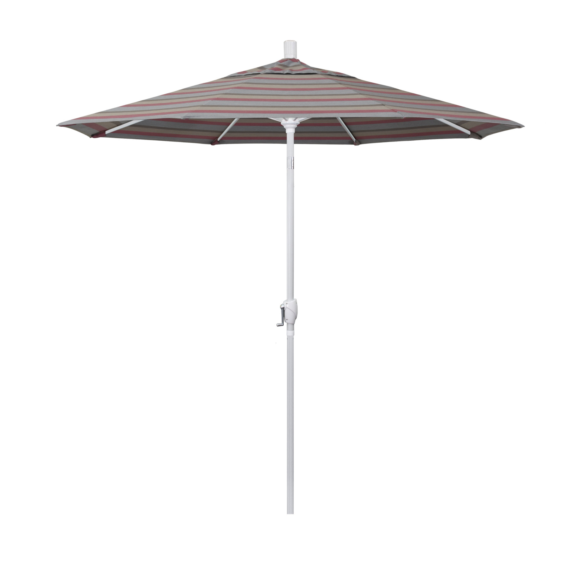 90'' Outdoor Umbrella, Red- Olefin, White, Pacifica