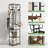 Independent Coat Rack, Hall Tree, With 3 Storage Racks And 12 Hooks-157084348