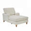 Élégante chaise longue rembourrée en chenille avec coussins en mousse épaisse pour un confort ultime et un assemblage facile-612625425