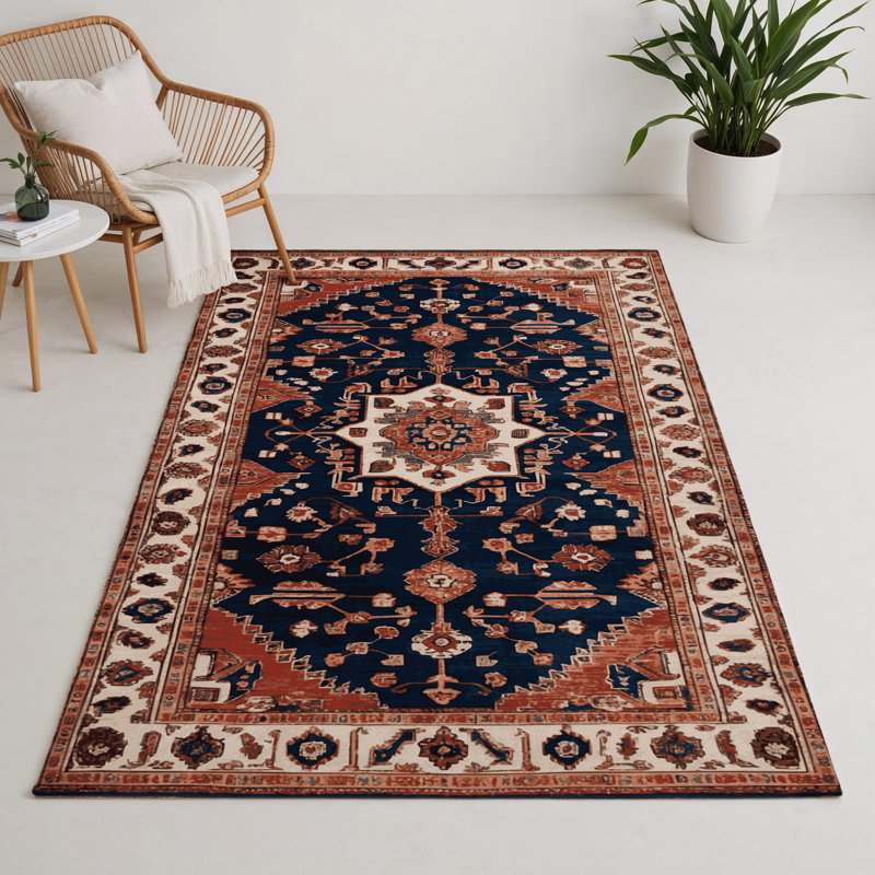 Tapis turc intérieur et extérieur brun, Rectangle 5 pi x 7 pi