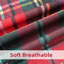 Nappe de Noël à motif de lin à carreaux 54x120 multi simple-1481487244