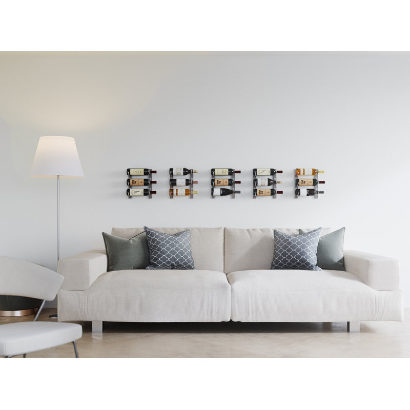 W Series Wall Mounted 3 Bottle Wine Rack