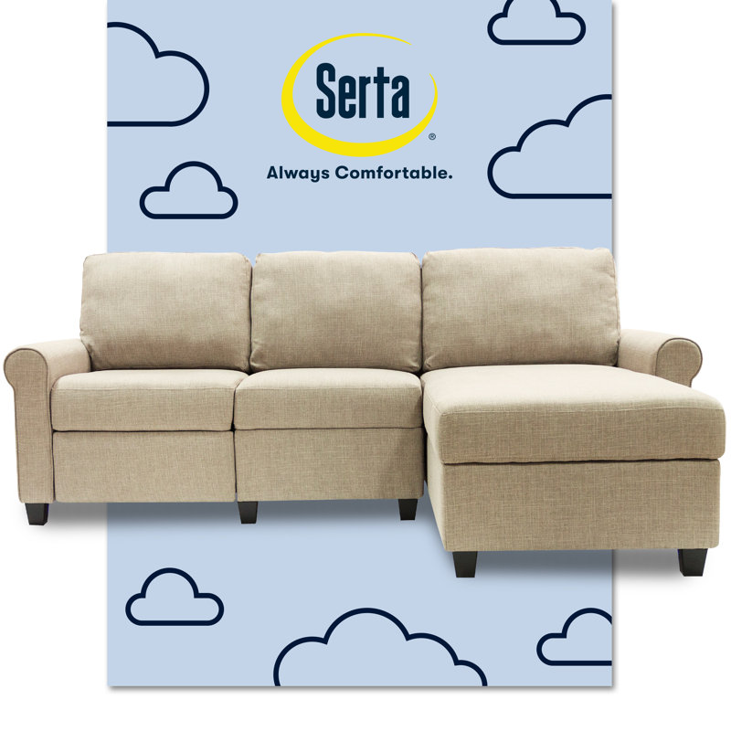 Serta Copenhagen Reclining Sectional Sofa with Storage Chaise