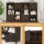 Guinna 31.5'' Modern Farmhouse 5-Cube Bookshelf With Wave-Pattern Doors And Rounded Corners, Bookcase Organizer For Living Room, Bedroom, Or Home Office-1235133605
