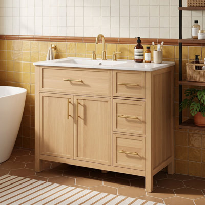 Single Bathroom Vanity with Top