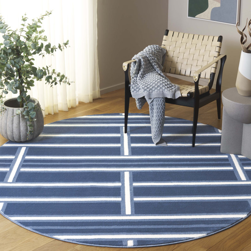 Tapis abstrait Erlandson Performance, Rond 6 pi 7 po