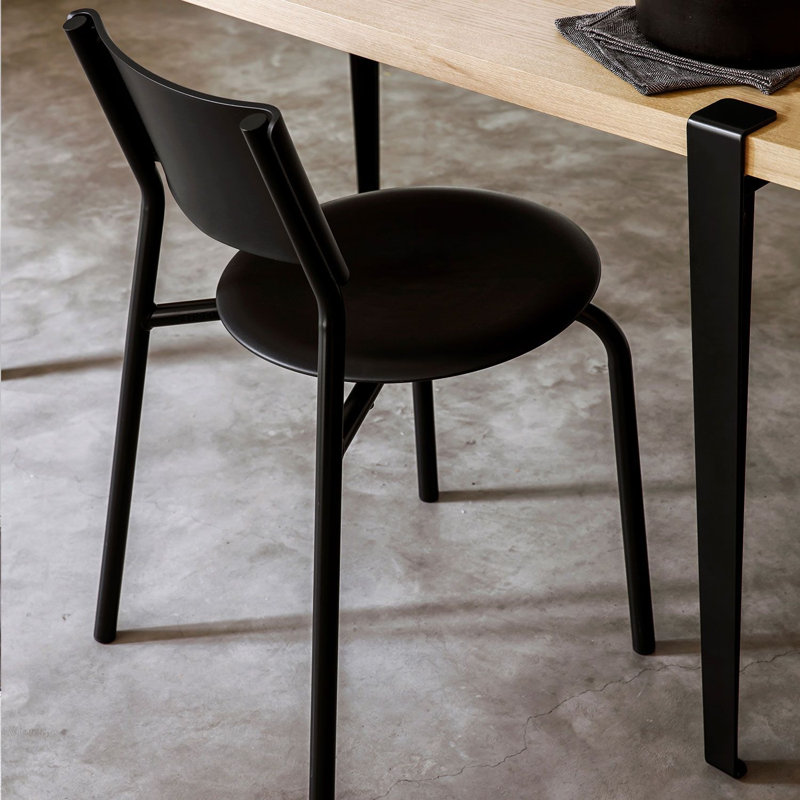 SSD Recycled Plastic Dining Side Chair, Graphite Black