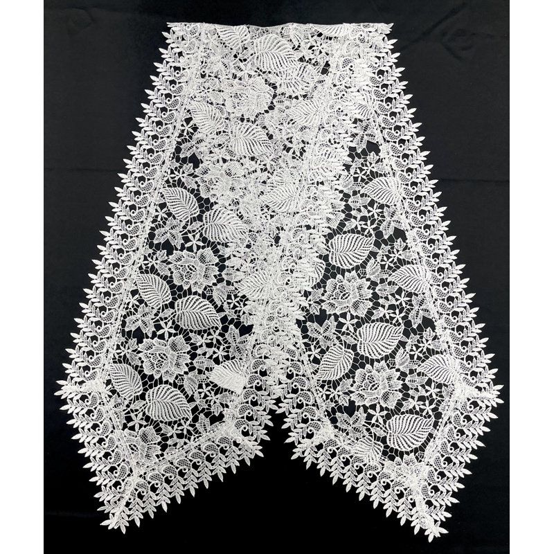 Chemin de table Novelty, 72 po x 16 po, Blanc
