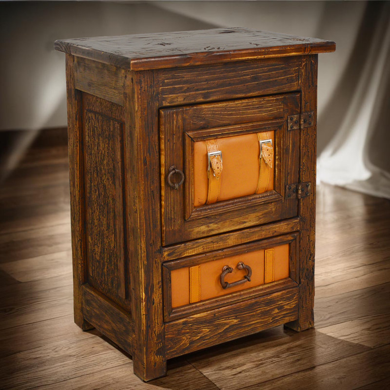 The Saddlebag Leather Nightstand