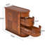 Table d'appoint 10,8 po avec 2 tiroirs
