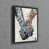 Black Floater Framed
