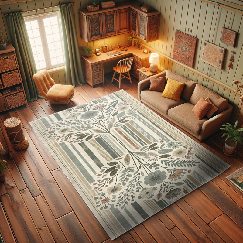 Machine Printed 152cm X 76cm Area Rug