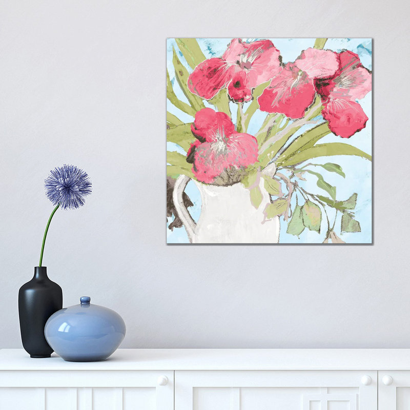 Spring Vase by Robin Maria - Painting on Canvas, Wrapped Canvas, 93.98 cm H x 93.98 cm W x 3.175 cm D