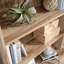 Huche de bibliothèque en bois avec tablettes de rangement, brun
