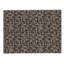 Tapis intérieur / extérieur rectangulaire en polyester tissé à la machine à motif géométrique noir / brun-300442058