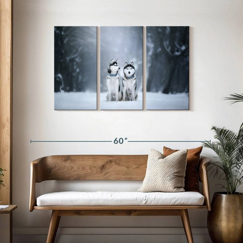 Brampt Husky Buddies, 28" H x 45" W