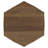 Zalika Hexagonal Solid Mango Wood End Table Natural