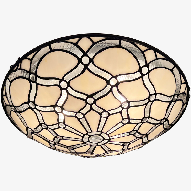 Stever Tiffany GlassFlush Mount